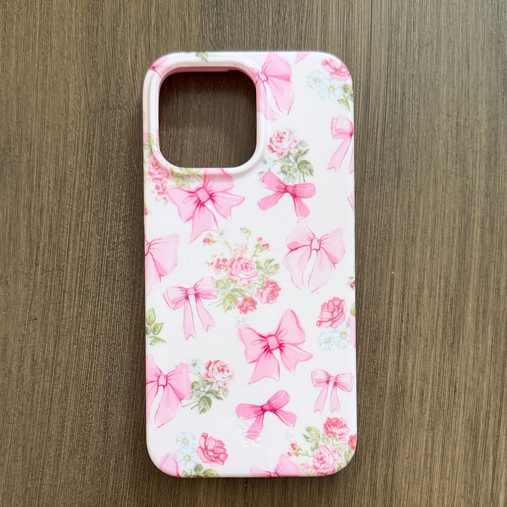 Velvet Caviar Posie Pink Bow iPhone 14 Pro Max Case with MagSafe